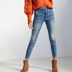 Pilcro by Anthropologie High Rise Darted Skinny Jeans